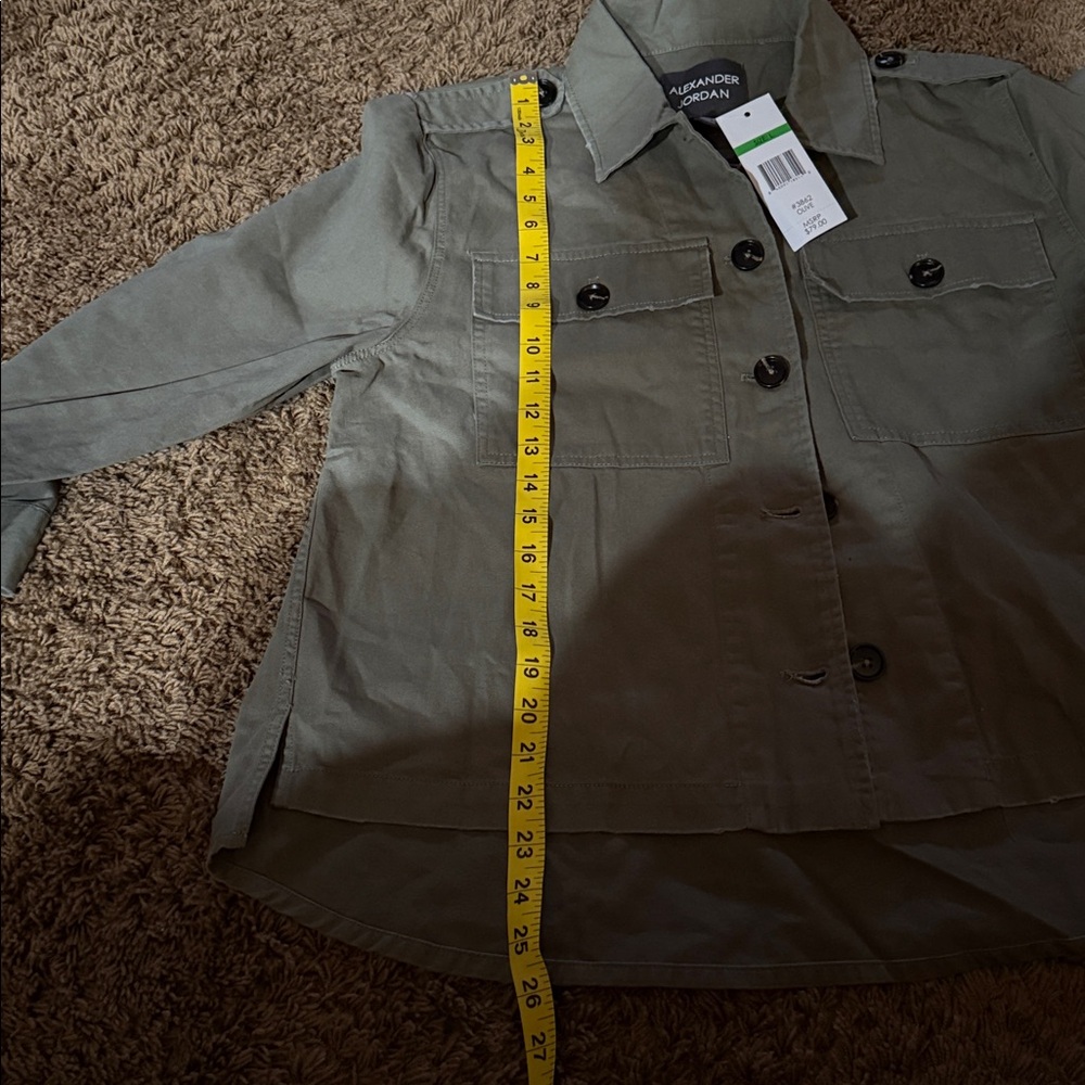 NWT Alexander Jordan Women's Utility Jacket in Olive - Picture 5 of 5